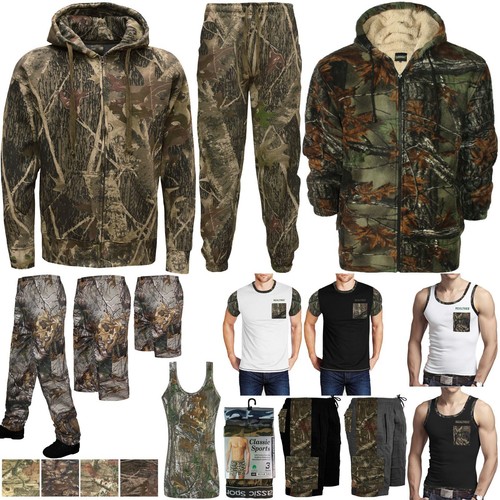 Para Hombre Camuflaje Pantalón Chándal Con Capucha Sudor Pantalones Cortos  Combate selva Camisas Tops | eBay