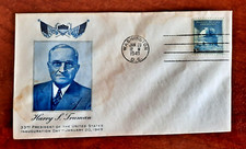 US 1949 FDC Harry S Truman Inauguration Cover, unaddressed, Fine