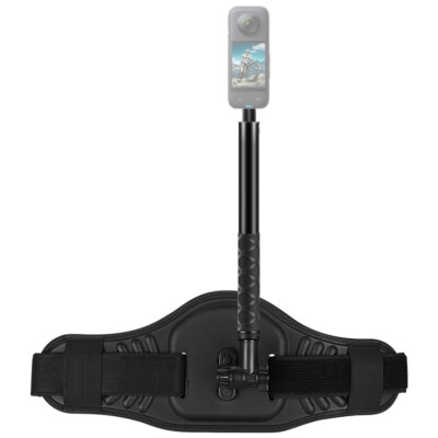 PULUZ Waist Belt Mount Strap + Adjustable Selfie Stick for Action Camera Q1U5