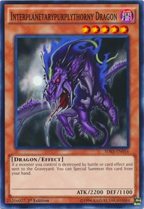 Interplanetarypurplythorny Dragon - SDKS-EN016 - Common - 1st Edition x3 - Near