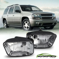 For 2002-2009 Chevy Trailblazer Bumper Smoke Lens Fog Light Replacement Pair