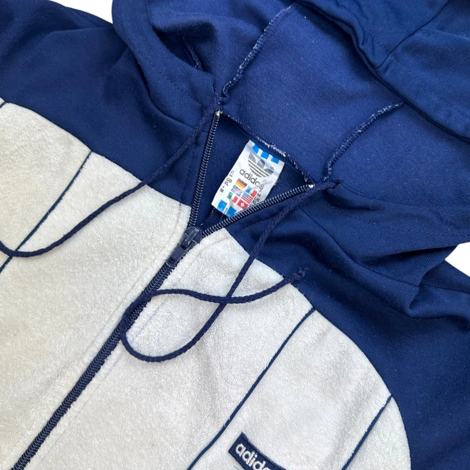 adidas vintage Jacke Gr. 44 XL Damen 80er Trainingsjacke West Germany AJ4 - Bild 2 von 4