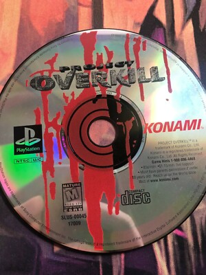 Project Overkill (Sony PlayStation 1, 1996) PS1 Disc Only Tested ...