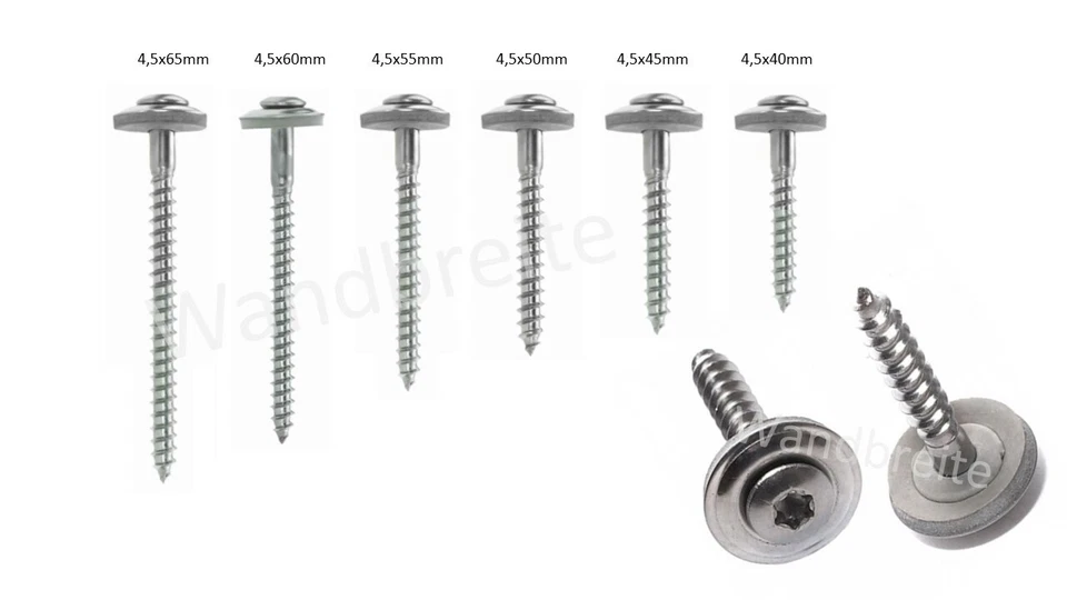 Befestigungs-Set aus Kalotten Abstandhalter Spenglerschrauben Wellplatten Dach - Bild 4 von 4