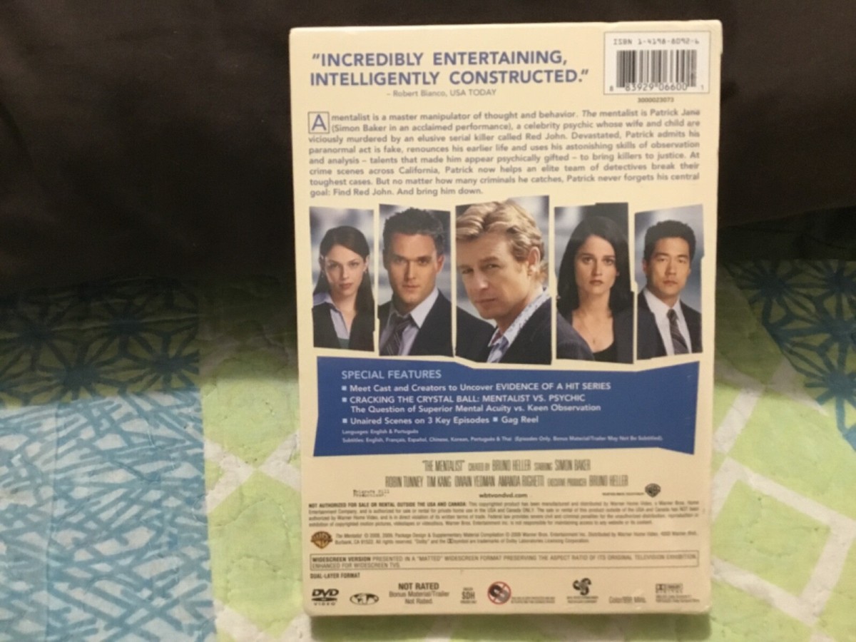 MENTALIST FIRST SEASON SEALED!!!!/PATRICK JANE,SIMON BAKER,PSYCHIC