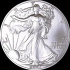 2021  AMERICAN SILVER EAGLE  1  OZ. FINE SILVER BULLION COIN 999  TYPE 2  BU-UNC