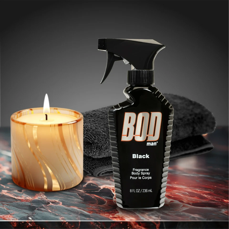 Spray corporal fragancia BOD Man Last All Day, negro, 8 fl oz fresco envío gratuito Foto 4 de 4