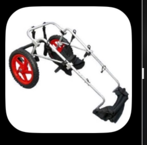 USED BEST FRIEND MOBILITY DOG WHEELCHAIR LARGE ALUMINUM LIGHTWEIGHT CART