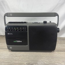 Vintage GE General Electric AM/FM Radio Cassette Player Model 3-5264A Works