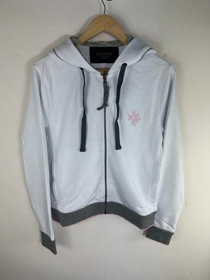 Authentic Mr&Mrs Italy Full Zip White Hoodie Size S UVP 375£