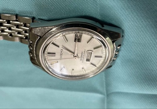 Seiko Seikomatic Vintage Jour Date Argent Rond 26jewels Automatique Homme Montre - Photo 6 sur 7