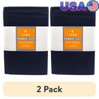 New ListingPolyester Cotton Blend Precut Fabric 2 Pack Sewing Craft Durable Crisp New