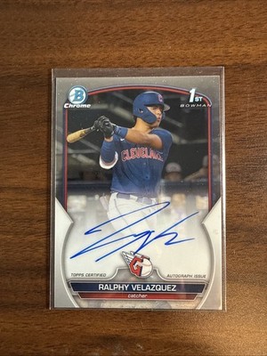 Ralphy Velazquez 2023 Bowman Draft Chrome Prospect Auto #CDA-RV (1st Bowman)