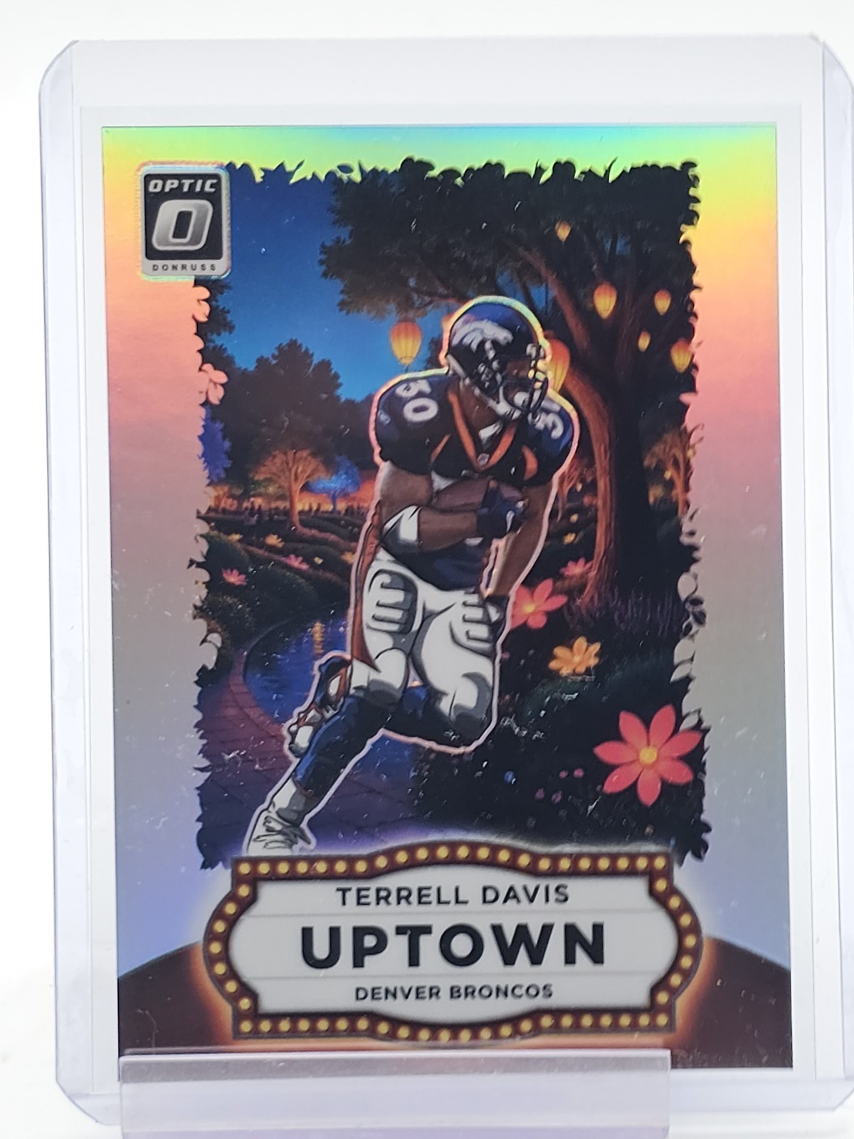 TERRELL DAVIS 2025 DONRUSS OPTIC UPTOWN HOLO PRIZM SSP #19 BRONCOS Q6438