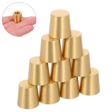  10 Pcs Brass Cutting Board Feet Display Tray Riser Furniture Accessories