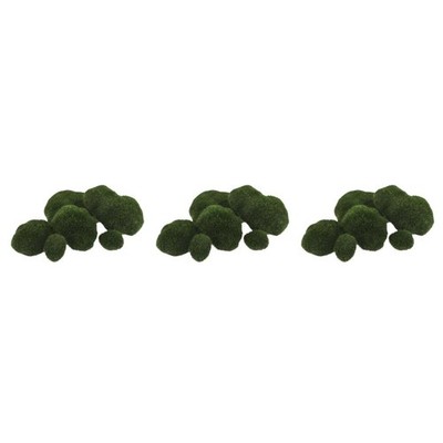 6 Pcs Moss Decor Faux for Plants Indoor Artificial Stone Ornament Decorative