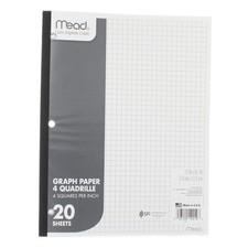 2 Pack Mead Learn. Organize. Create. Graph Paper 4 Squares per Inch Graph Pap...
