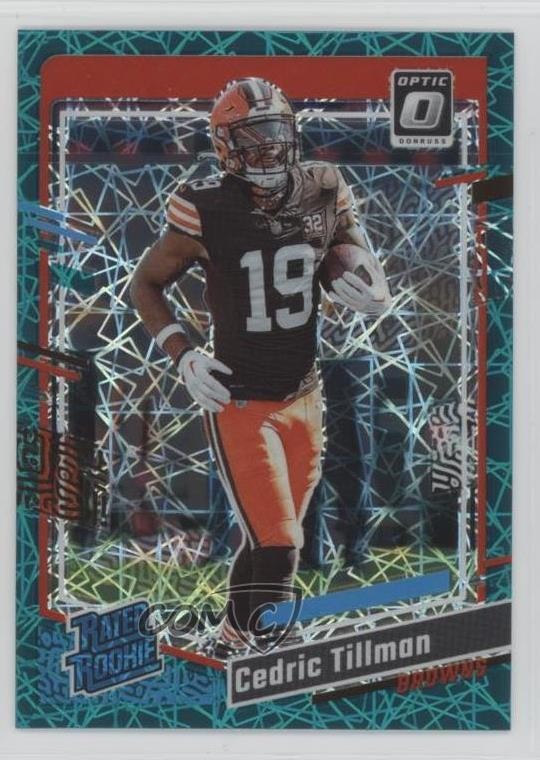 2023 Donruss Optic Rated Teal Velocity Prizm Cedric Tillman #224 Rookie RC 18vc
