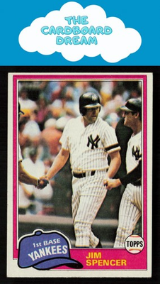 #ad #ad Jim Spencer 1981 Topps #435 New York Yankees Baseball Card $1.65