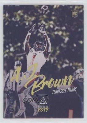 2019 Panini Luminance Rookie Gold 271/275 AJ Brown #174 Rookie RC 00ws
