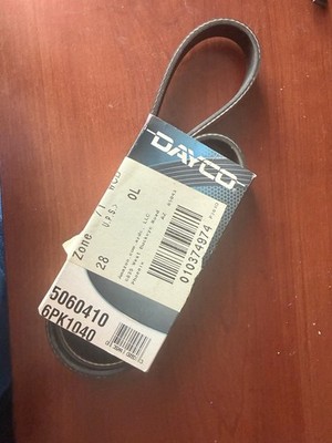 Dayco 5060410 poly rib Belt serpentine; 41 long; 6 rib count 