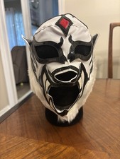 Bengala Signed Wrestling Mask Semi Pro Lucha Libre AAA CMLL White Tiger Luchador