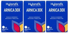 Hyland's Arnica 30x 50 Tablets 3 Pack  150 Tablets , Bruising, Swelling,...