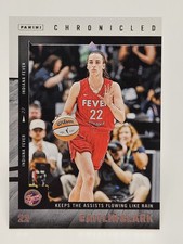 Caitlin Clark 2025 Panini #43 Chronicled Indiana Fever