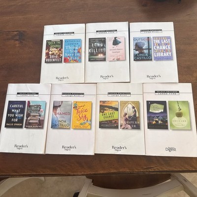 Lot of 7 Readers Digest Select Editions Large Print Softcover Books (14 Novels)