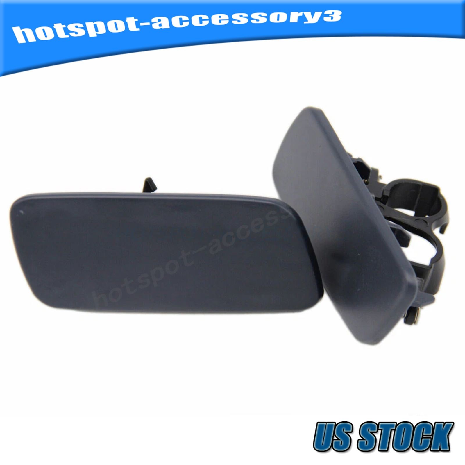 61677244960 Right & Left Headlight Washer Cover Fits For 10-18 Rolls-Royce Ghost
