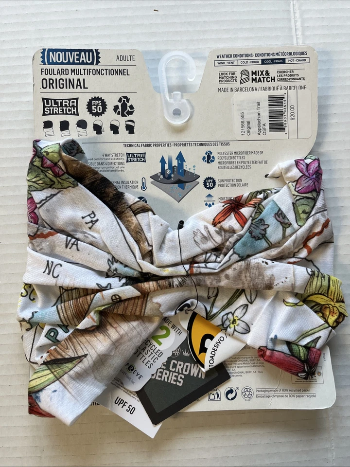 Buff Original Headwear Triple Crown Entire Series Set of 3 Hiking New Tags - Изображение 4 из 4