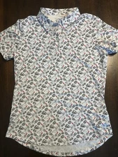 STRAIGHT DOWN Maker’s Mark Kentucky Bourbon Golf Shirt Women’s M White