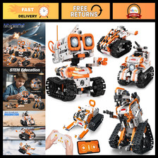 STEM Robotics Kit for Kids 6 , 5-in-1 Coding Robot, Remote/App Control, Educatio