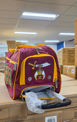 SHRINER TROLLEY BAG, MARRON SHRINE NOBLE TROLLEY BAGS