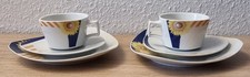 Rosenthal Flash 2 x Kaffee Gedeck Tasse Teller 6 Teile Top 