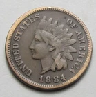 1884 INDIAN HEAD CENT,MOST OF LIBERTY, VERY NICE COIN!!!!(A1)