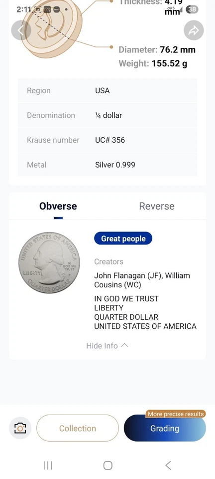 USA 25 cents American Samoa 2020-P-MS - Image 3 of 4