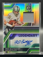 2025 Panini Donruss Optic Fred Biletnikoff LFA-FB Legendary Patch Auto 5/35
