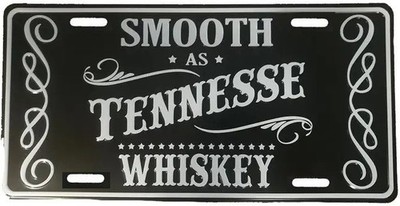 Smooth As Tennessee Whiskey License Plate