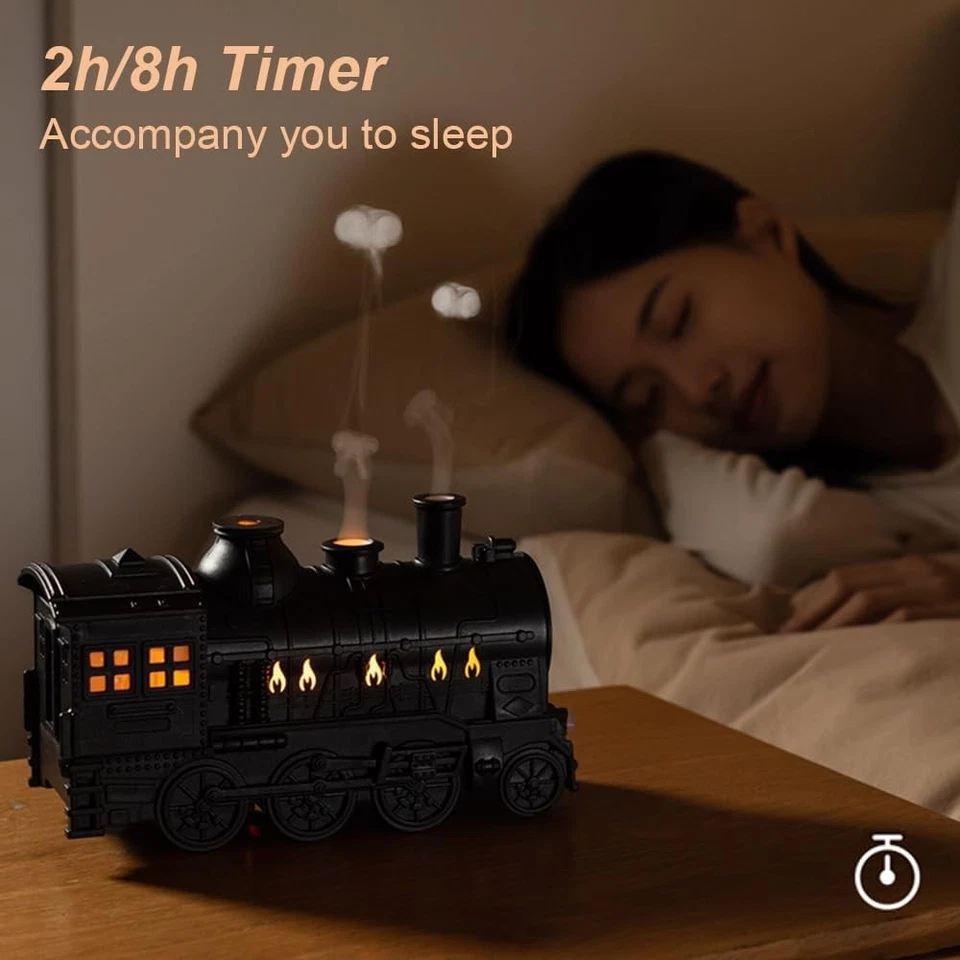 Train diffuser humidifier, night light, vintage train-shaped aroma diffuser - Image 2 of 4