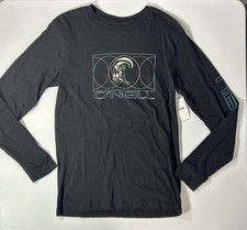 O'Neill Surf Co. Circle Logo Outline Men's Long Sleeve Black T-Shirt