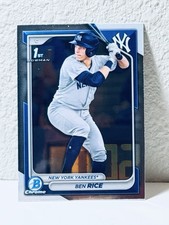 2024 Bowman Chrome - #BCP-186 Ben Rice 1st Chrome - Yankees