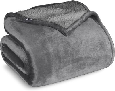 Sherpa Fleece Blanket - Full/Queen Size - Blanket for Bed, Sofa, and Couch -
