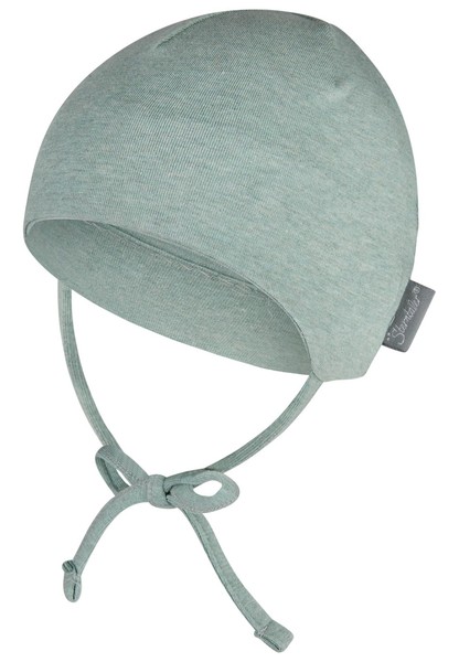 Beanie MüTze Unisex Baby Sterntaler Gr. 43 Bio Mit Ohrenklappen & Bindeband-image