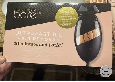 Smoothskin Bare Fit Face & Body IPL Hair Removal Device Black with Rose Gold