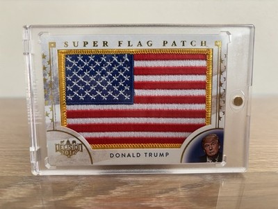 2016 Decision Donald Trump Super Flag Patch Goldfolie