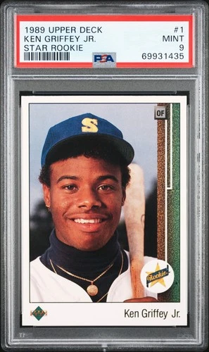 1989 UPPER DECK STAR ROOKIE #1 KEN GRIFFEY JR. ROOKIE RC PSA 9