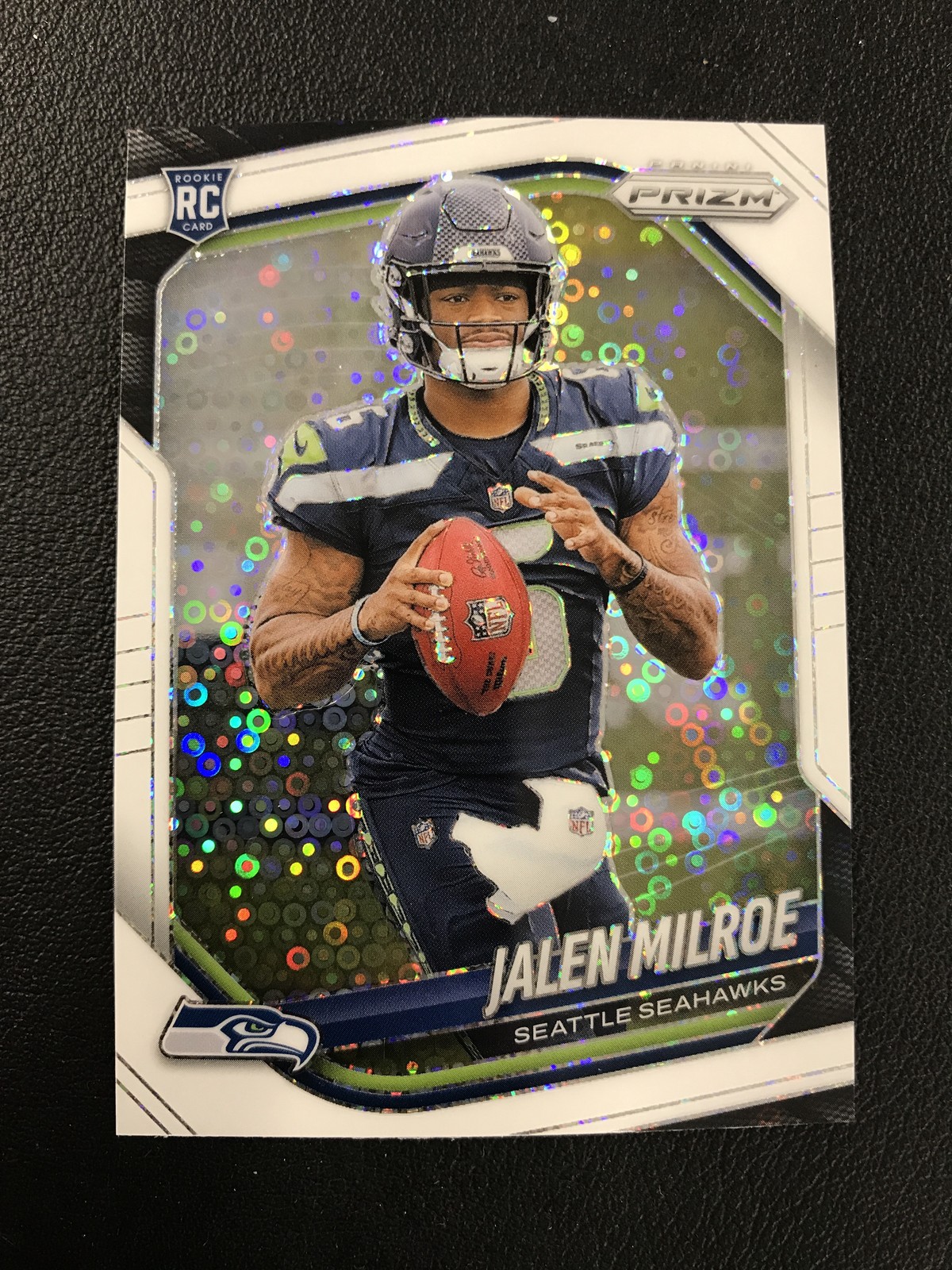 2025 Panini Prizm #317 Jalen Milroe No Huddle Seattle Seahawks