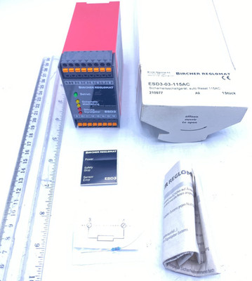 Bircher Reglomat Safety Switching Device ESD3-03-115AC NIB