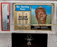 1968 Hank Aaron Topps Sporting News All-Stars #370 PSA VG 3 HOF Atlanta Braves